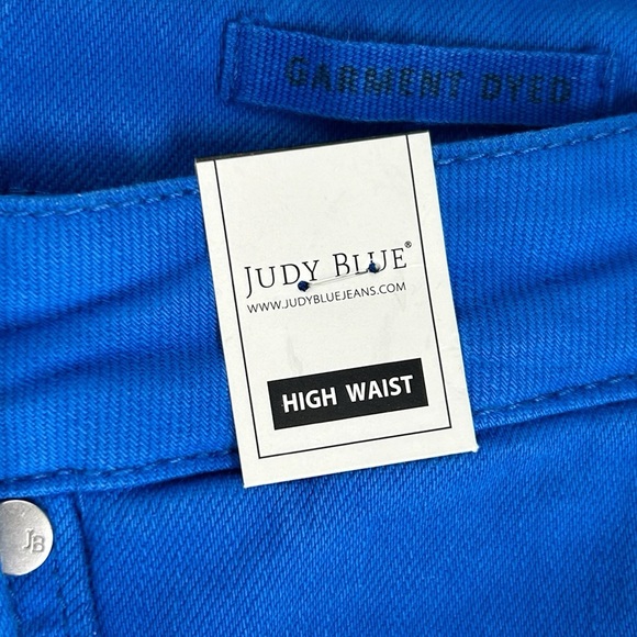 NEW Judy Blue Tummy Control HighWaist Skinny Garment Dyed Cobalt Blue Pant 9/29 - Picture 5 of 13